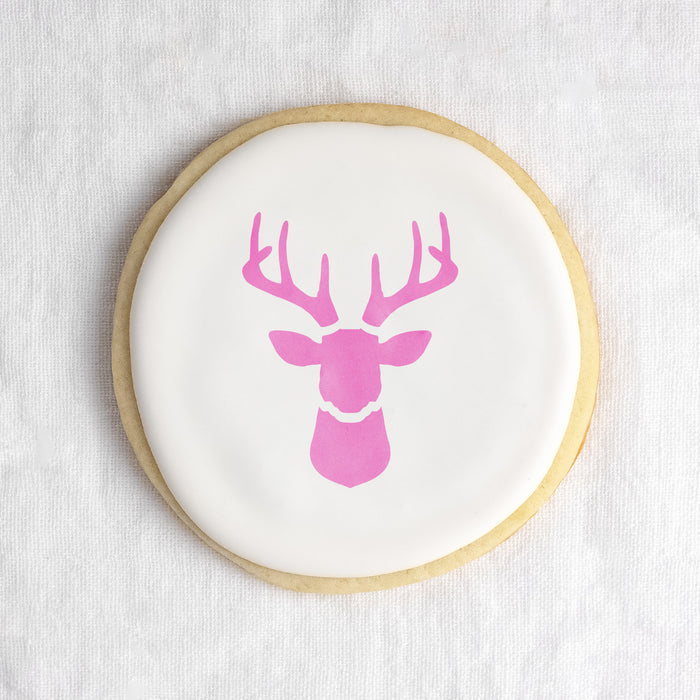 Deer Head Cookie Stencil