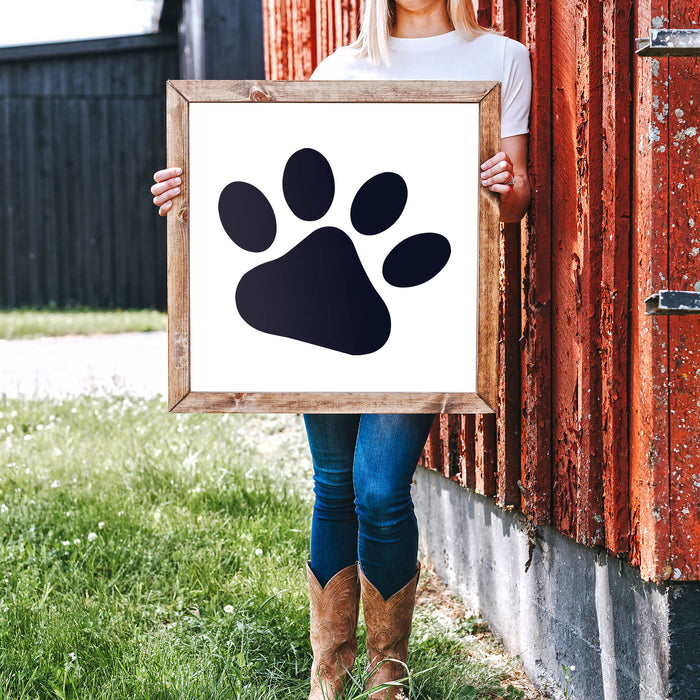 Dog Paw Stencil