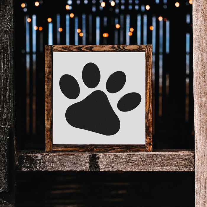 Dog Paw Stencil