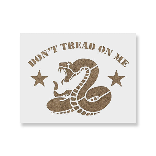 Don't Tread on Me Gadsden Flag Stencil