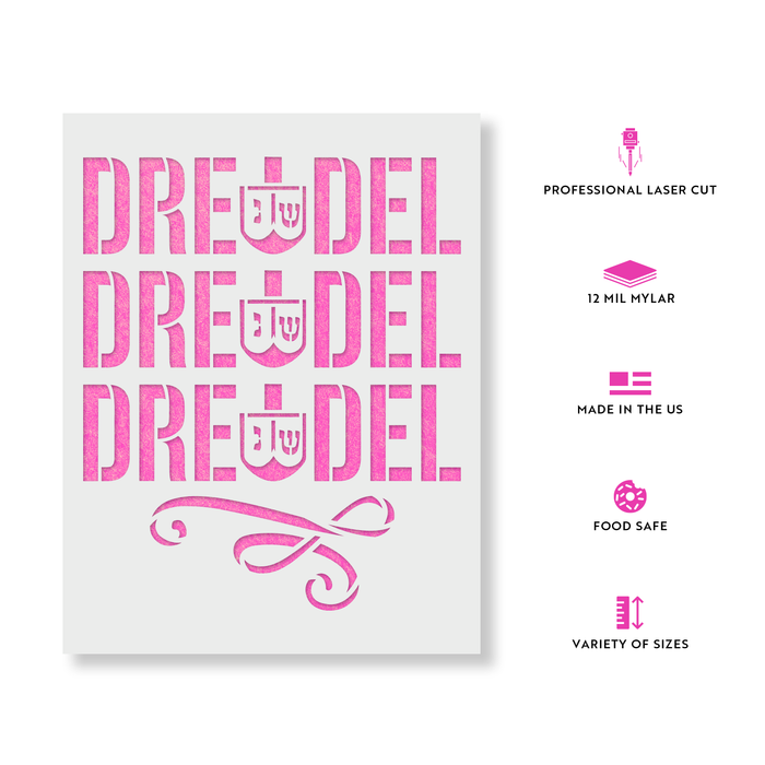 Dreidel Dreidel Dreidel Stencil