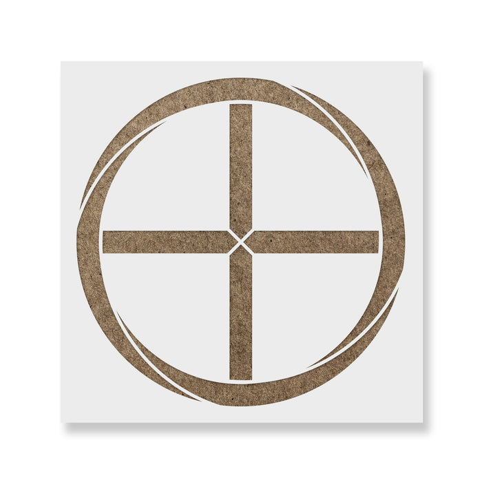 Earth Astrology Symbol Stencil