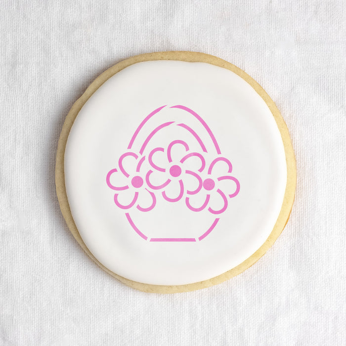 Easter Basket Cookie Stencil