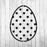 Easter Egg Polka Dots Stencil