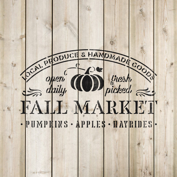 Fall Market Sign Stencil