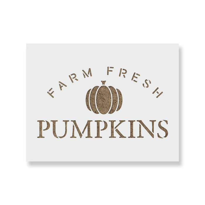 Farm Fresh Pumpkins Stencil