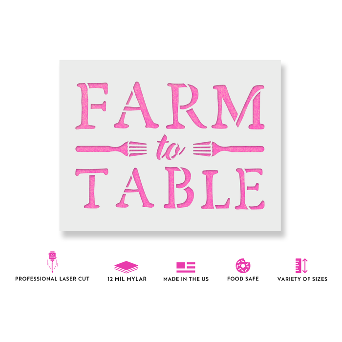 Farm To Table Stencil