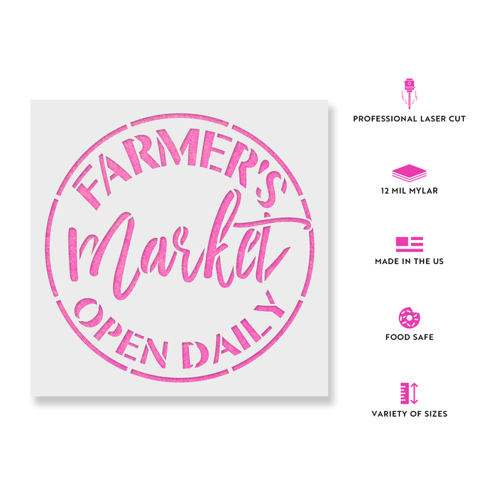 Farmers Market Stencil