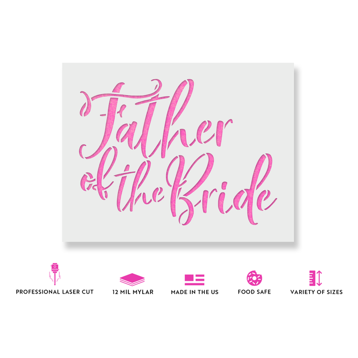 Father of The Bride Stencil