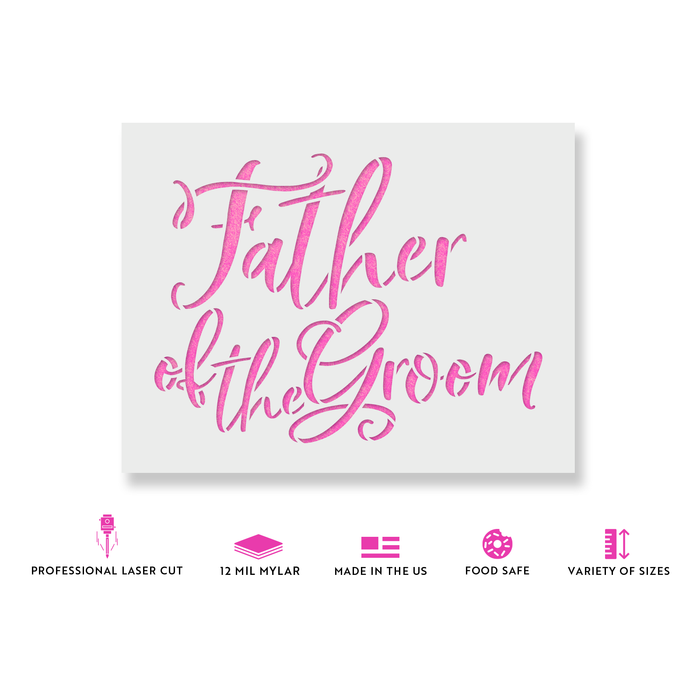 Father Of The Groom Stencil