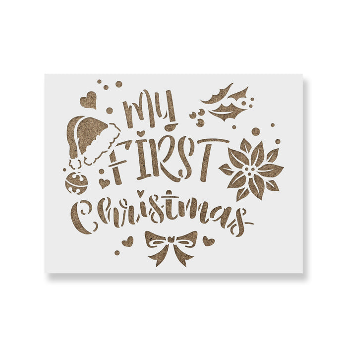 First Christmas Stencil