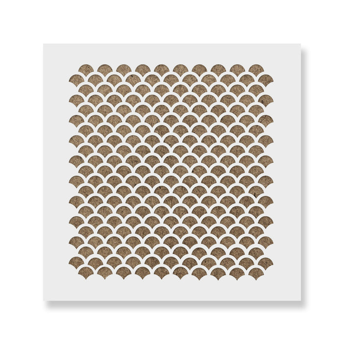 Fish Scale Cookie Stencil