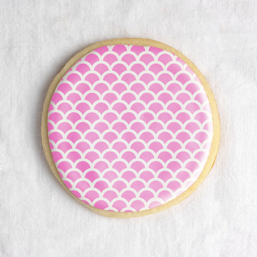 Fish Scale Cookie Stencil