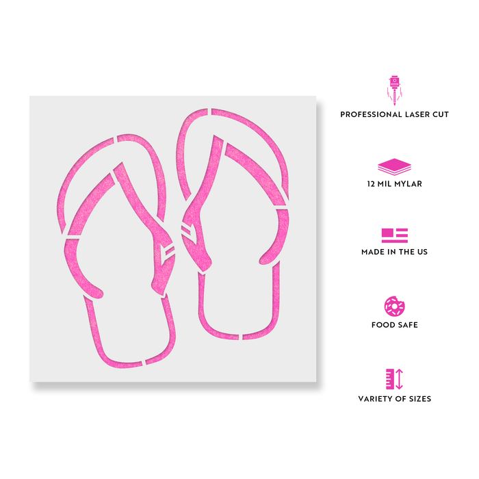 Flip Flops Stencil