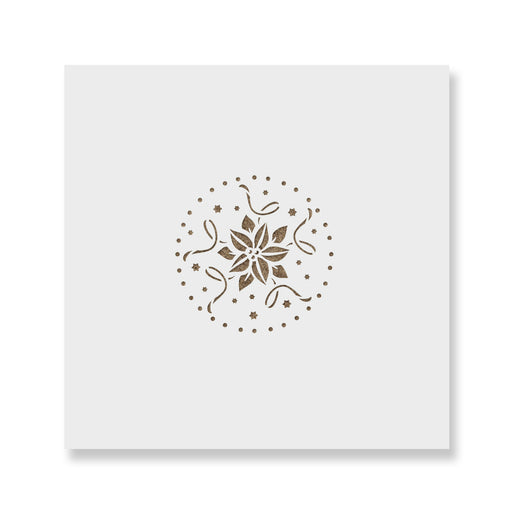 Flower Christmas Ornament Stencil