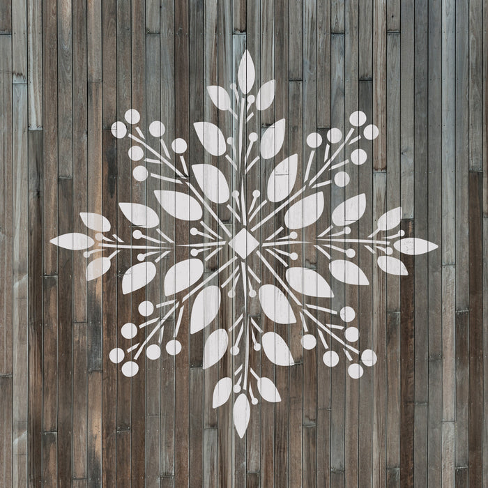 Flower Snowflake Stencil