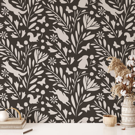 Forest Pattern Wall Stencil