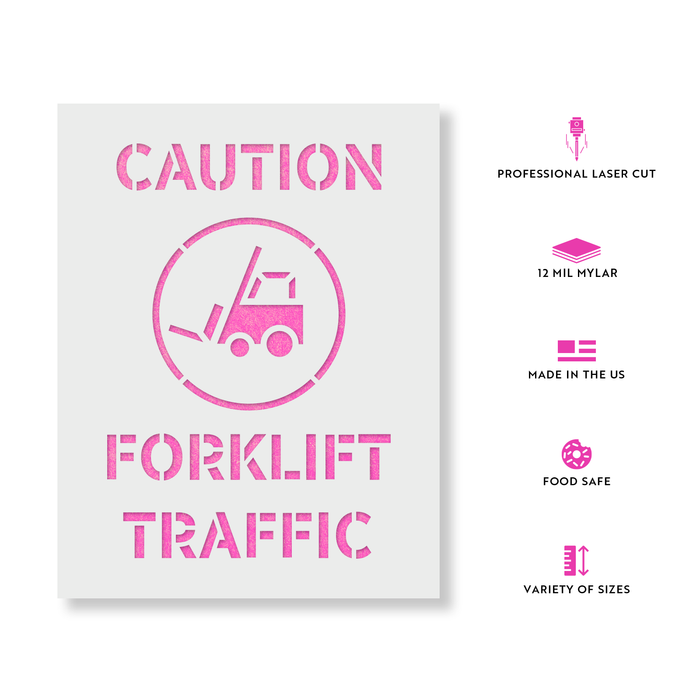 Forklift Traffic Stencil