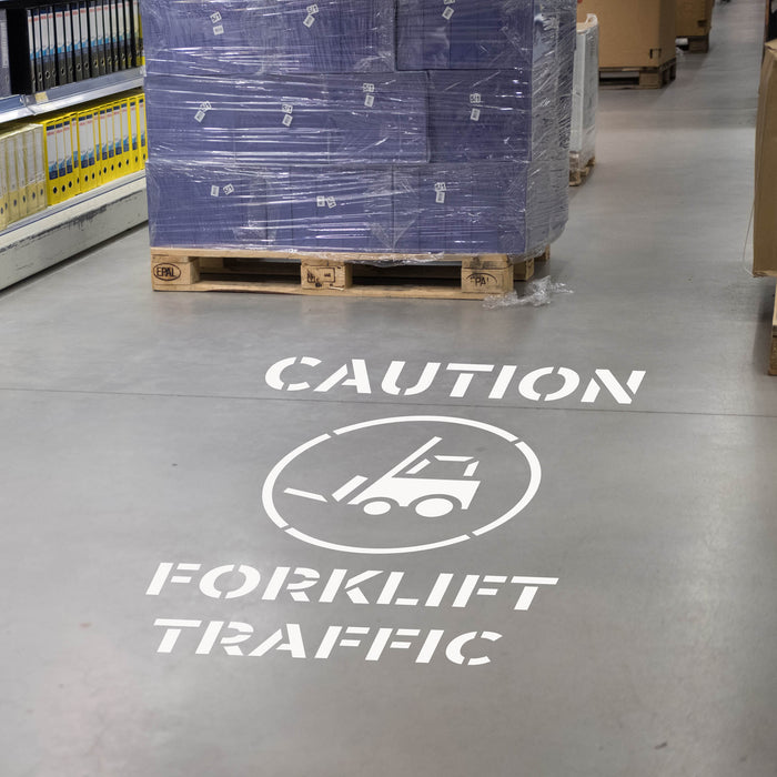 Forklift Traffic Stencil