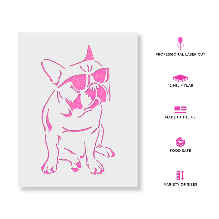 French Bulldog Stencil