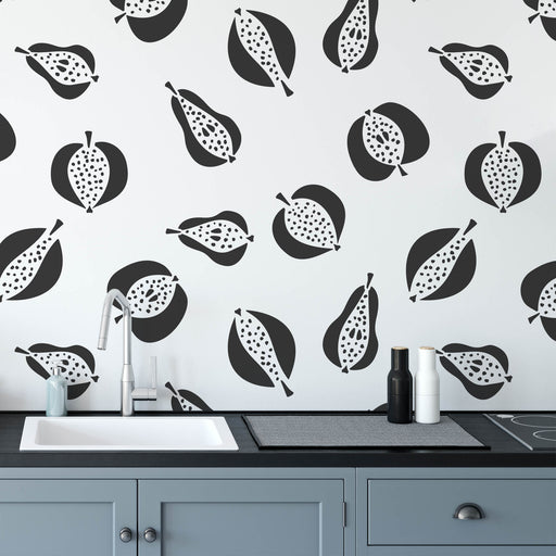 Fruit Pattern Wall Stencil