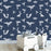 Geometric Origami Animals Pattern Wall Stencil