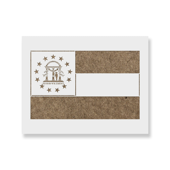 Georgia State Flag Stencil