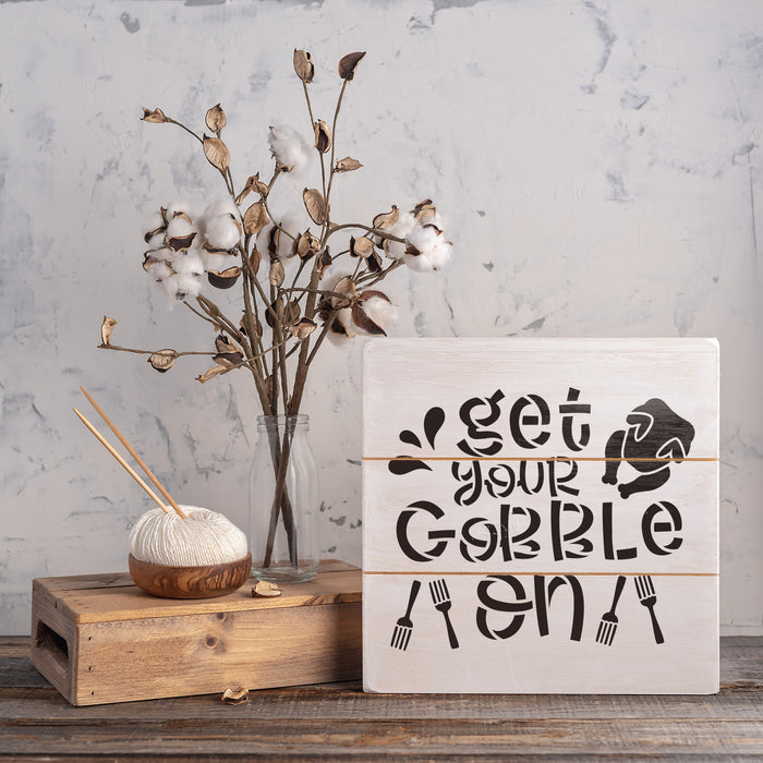 Get Your Gobble On Stencil