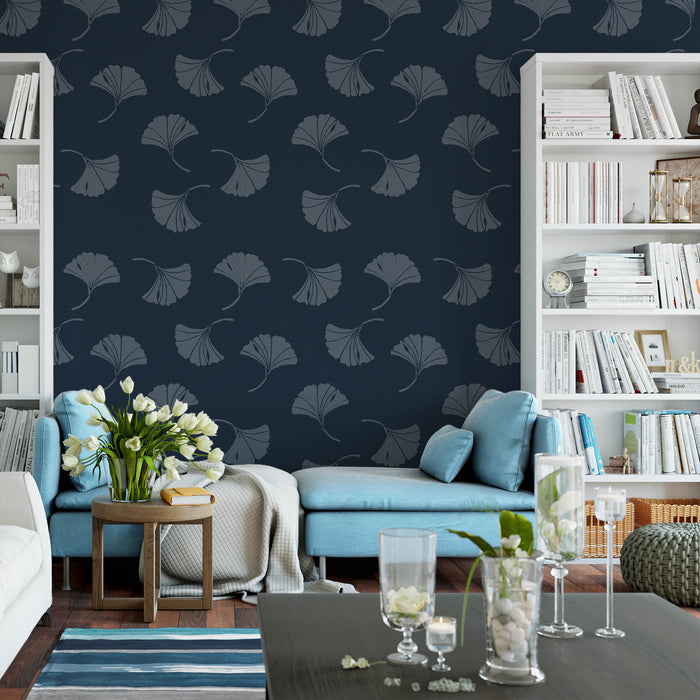 Ginkgo Pattern Wall Stencil