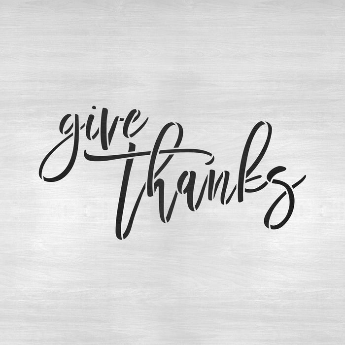 Give Thanks Stencil