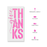 Give Thanks Vertical Script Stencil