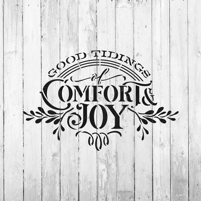 Good Tidings Of Comfort And Joy Stencil