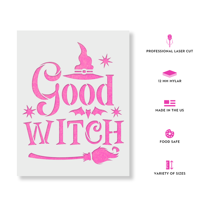 Good Witch Stencil