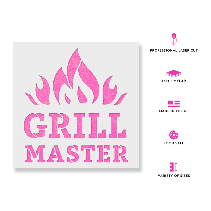 Grill Master Summer Bbq Stencil