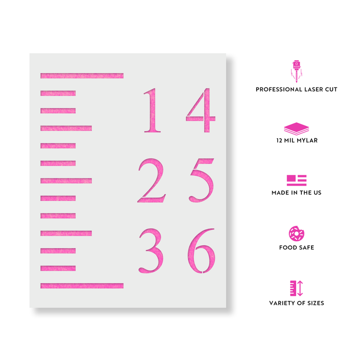 Growth Chart Stencil