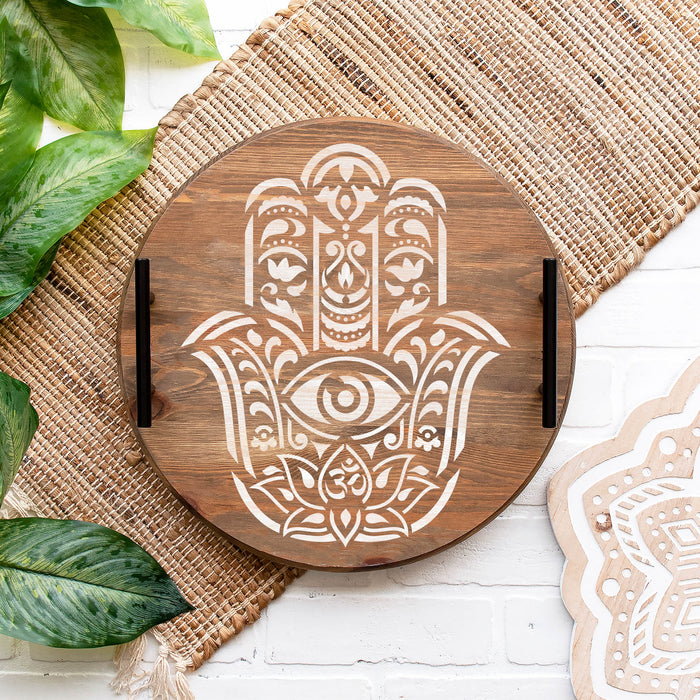 Hamsa Palm Mandala Stencil