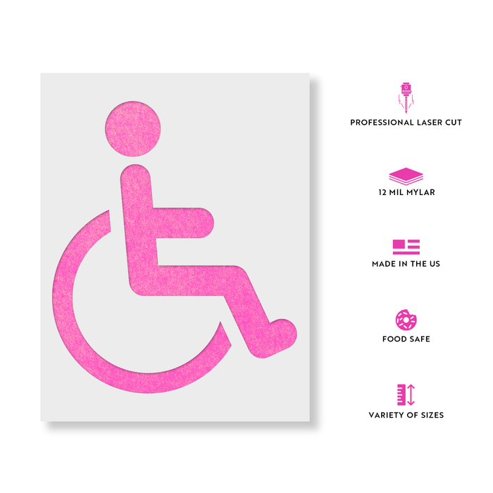 Handicap Symbol Stencil