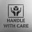 Handle With Care Symbol Stencil