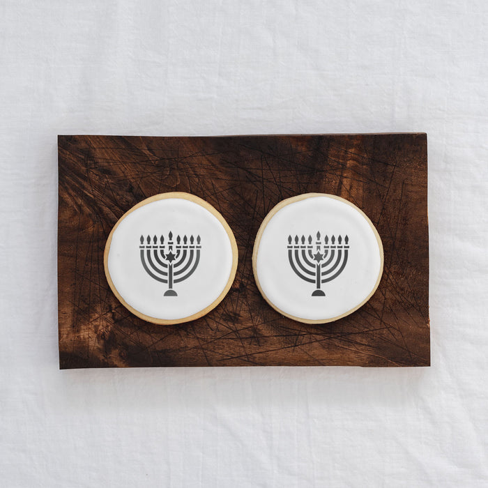 Hanukkah Candles Cookie Stencil