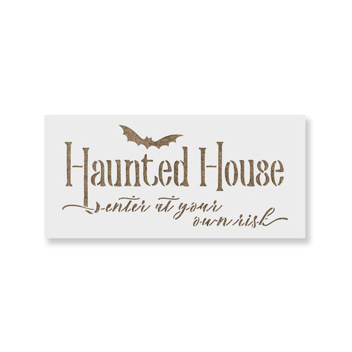 Haunted House Sign Stencil