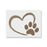 Heart Paw Stencil