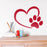 Heart Paw Stencil