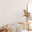 Herringbone Tile Pattern Wall Stencil