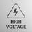 High Voltage Symbol Stencil