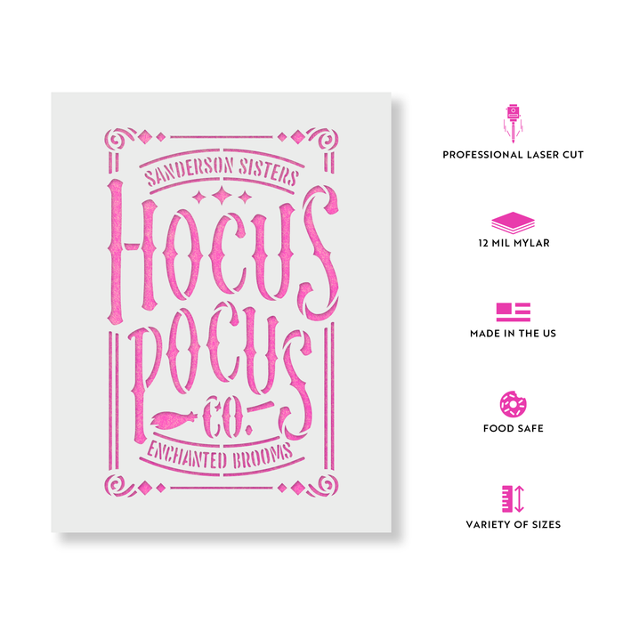 Hocus Pocus Co Stencil