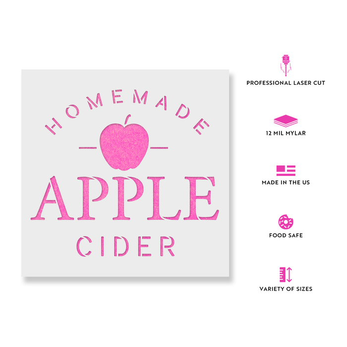 Homemade Apple Cider Stencil