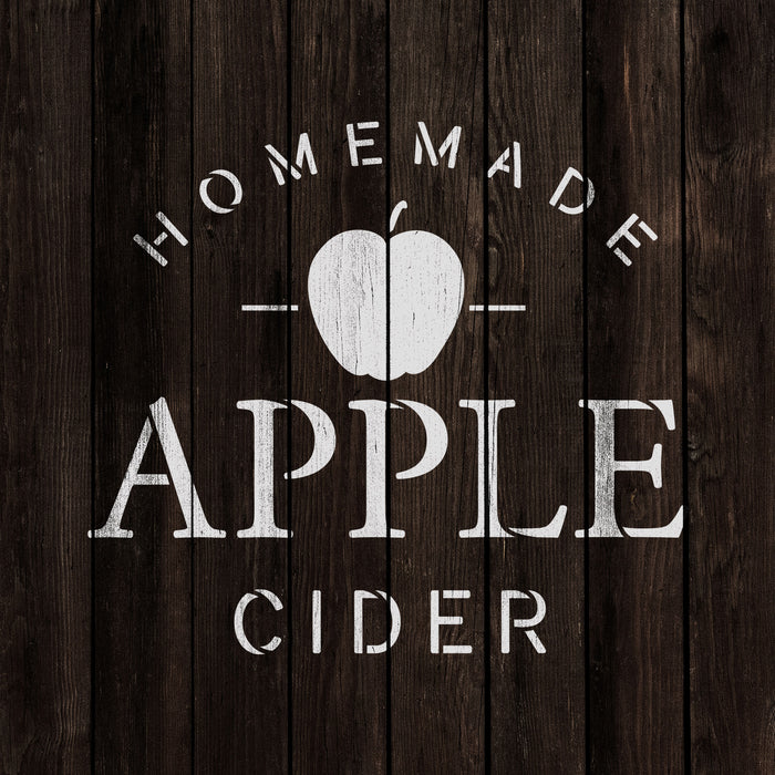 Homemade Apple Cider Stencil