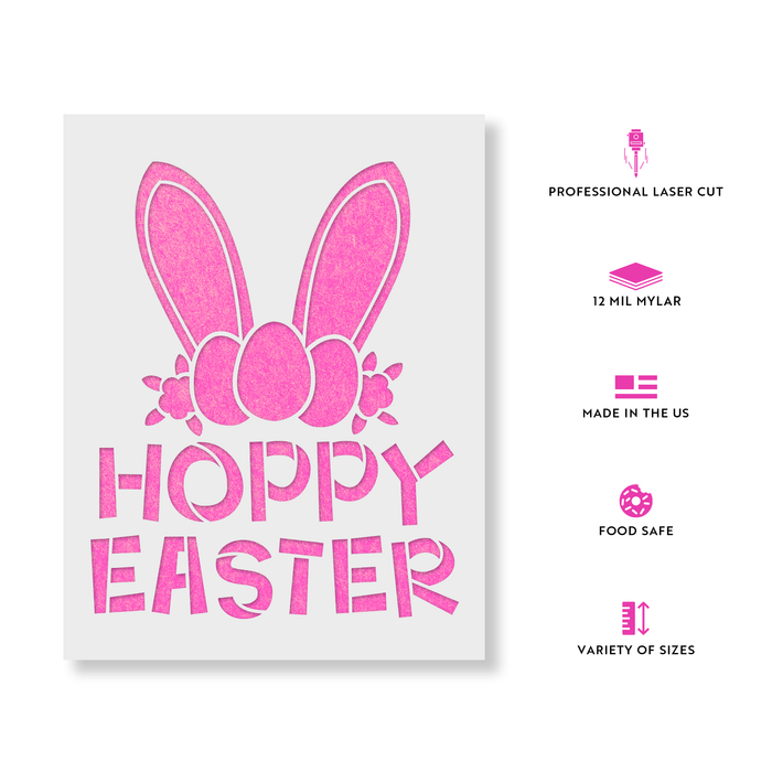 Hoppy Easter Stencil