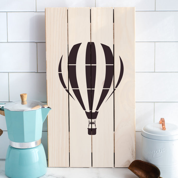 Hot Air Balloon Stencil