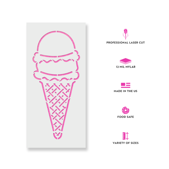 Ice Cream Stencil